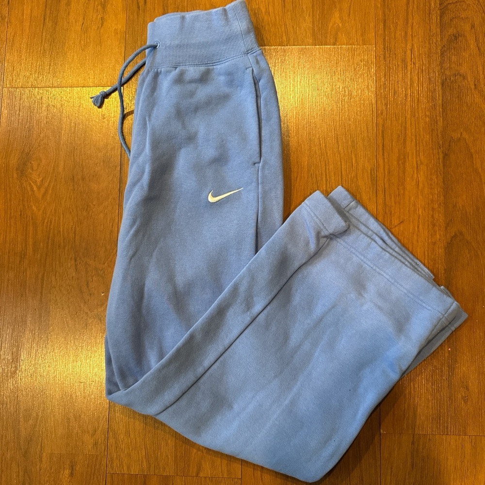 Nike Light Blue Wide Leg Trousers